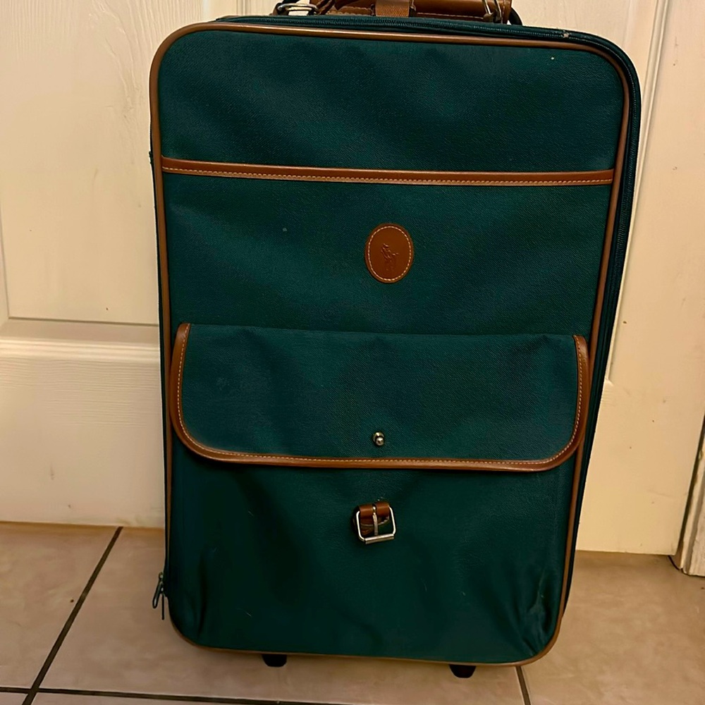 Vintage 90s Polo Ralph Lauren Suitcase Travel Duffel Bag